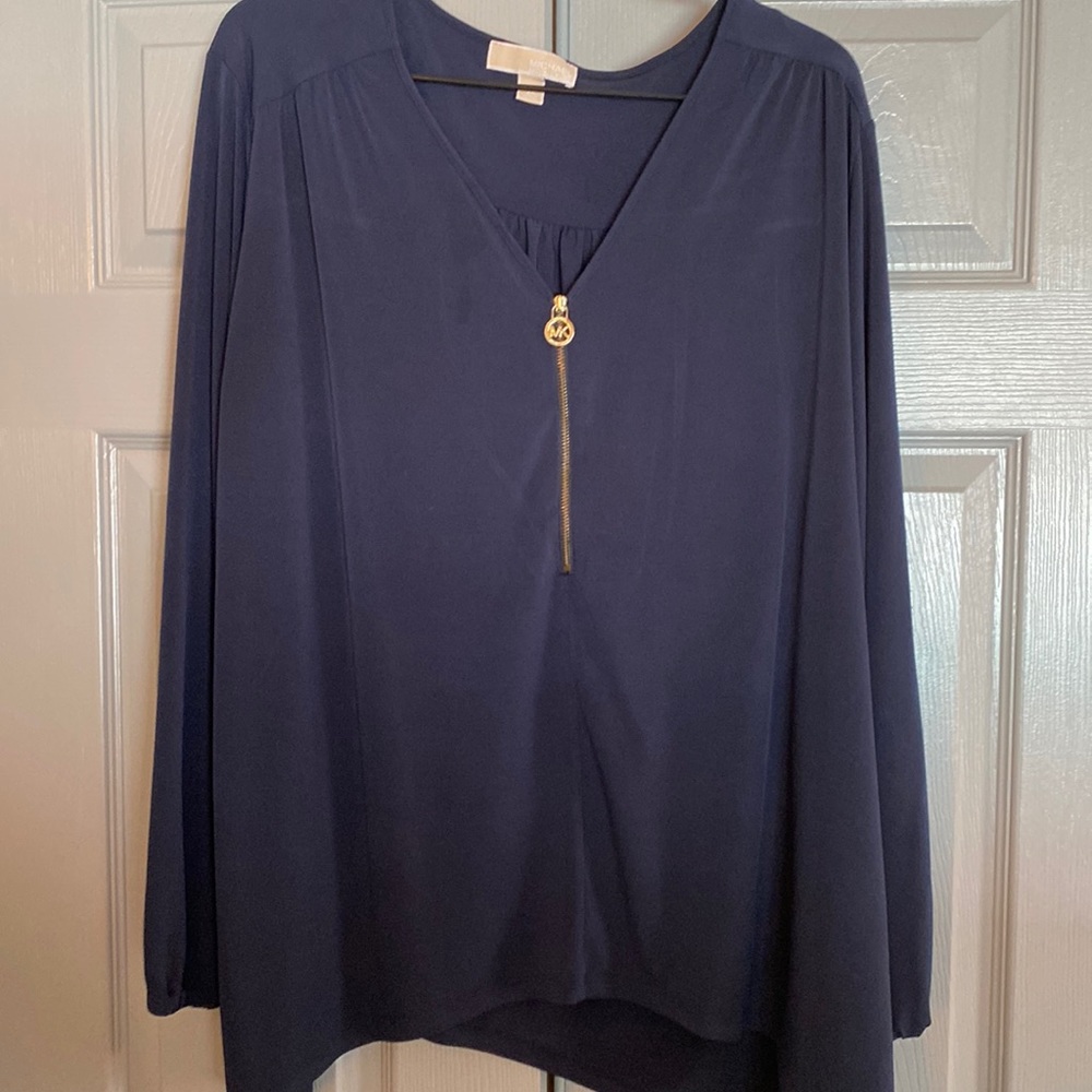 Michael kors navy blouse